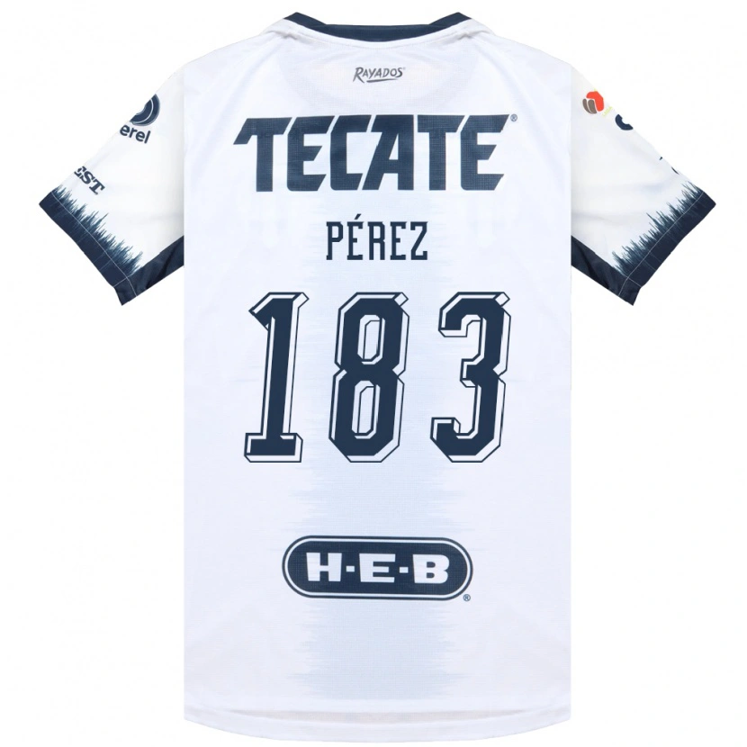 Danxen Niño Camiseta Santiago Pérez #183 Blanco Azul Tinta Rojo 2ª Equipación 2026/27 La Camisa México