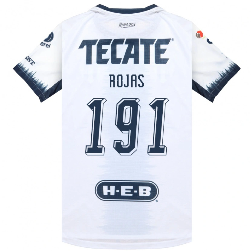 Danxen Niño Camiseta Luis Rojas #191 Blanco Azul Tinta Rojo 2ª Equipación 2026/27 La Camisa México