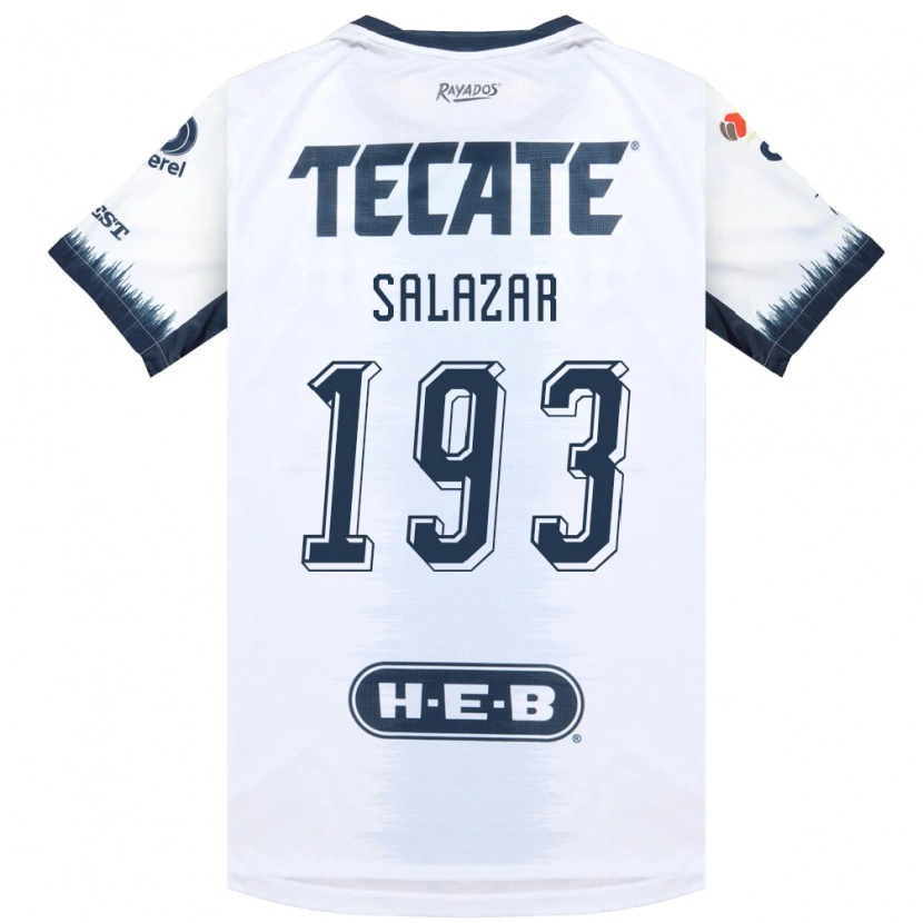 Danxen Niño Camiseta Jofran Salazar #193 Blanco Azul Tinta Rojo 2ª Equipación 2026/27 La Camisa México