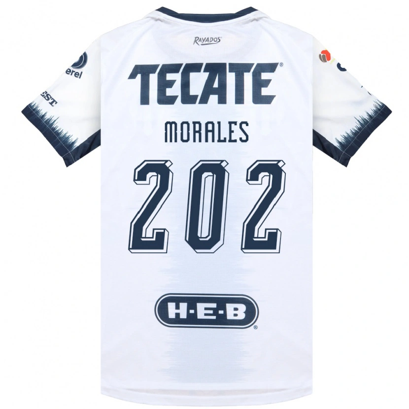 Danxen Niño Camiseta Alejandro Morales #202 Blanco Azul Tinta Rojo 2ª Equipación 2026/27 La Camisa México