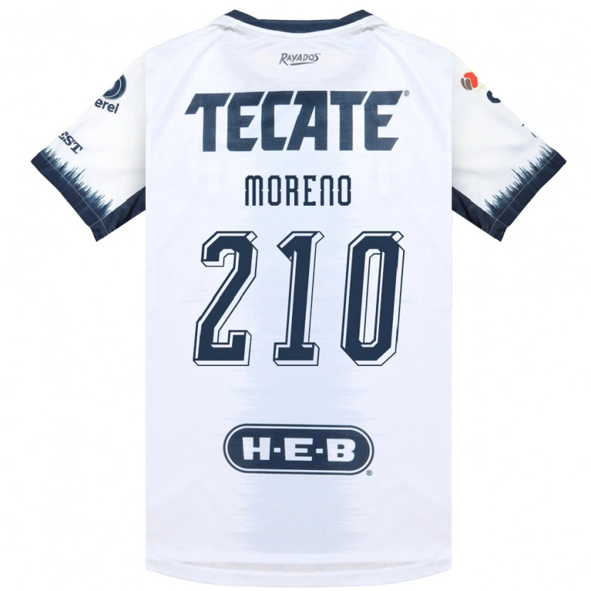 Danxen Niño Camiseta Gael Moreno #210 Blanco Azul Tinta Rojo 2ª Equipación 2026/27 La Camisa México