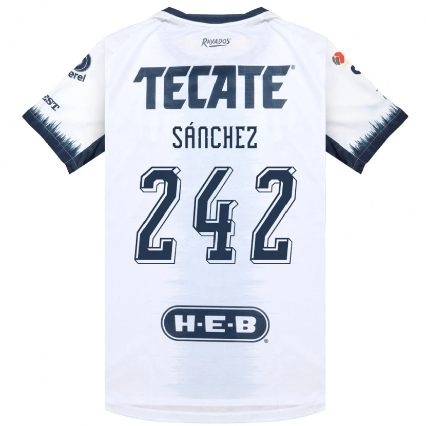 Danxen Niño Camiseta Jorge Sánchez #242 Blanco Azul Tinta Rojo 2ª Equipación 2026/27 La Camisa México