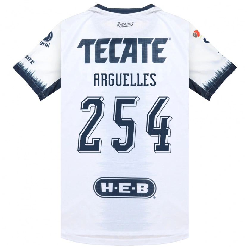 Danxen Niño Camiseta Alfonso Arguelles #254 Blanco Azul Tinta Rojo 2ª Equipación 2026/27 La Camisa México