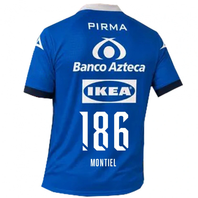 Danxen Niño Camiseta Santiago Montiel #186 Azul Blanco 2ª Equipación 2026/27 La Camisa México