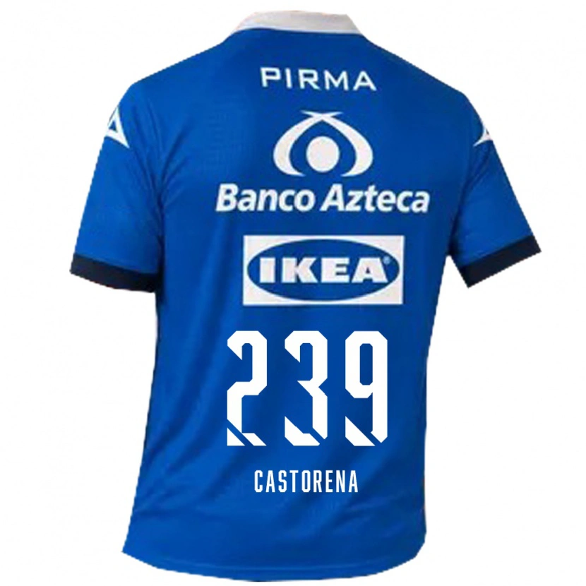 Danxen Niño Camiseta Ernesto Castorena #239 Azul Blanco 2ª Equipación 2026/27 La Camisa México