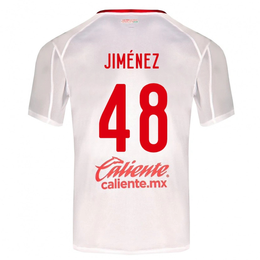 Danxen Niño Camiseta Leonardo Jiménez #48 Blanco Verde Rojo 2ª Equipación 2026/27 La Camisa México
