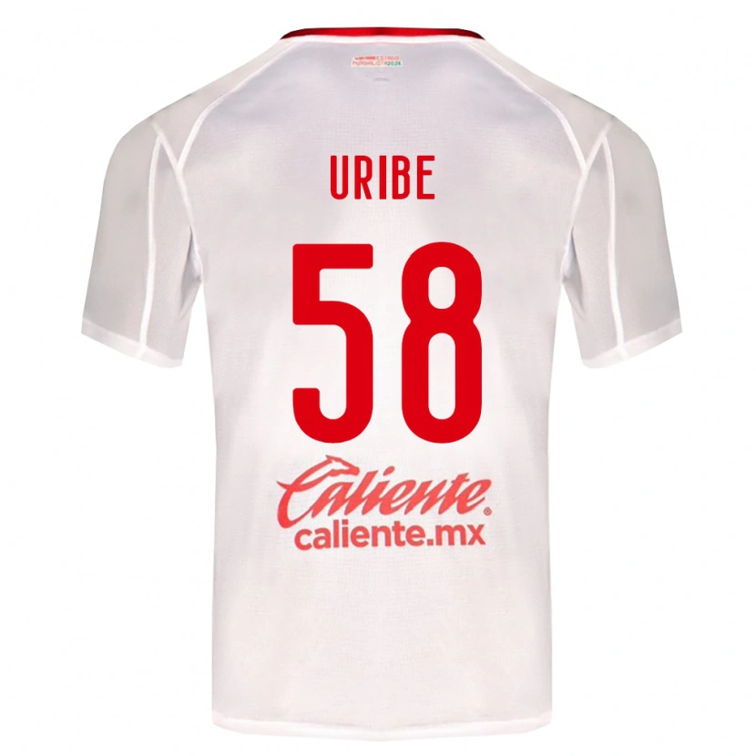 Danxen Niño Camiseta Juan Uribe #58 Blanco Verde Rojo 2ª Equipación 2026/27 La Camisa México