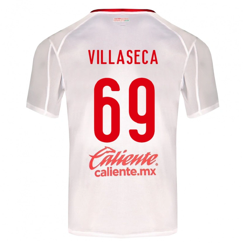 Danxen Niño Camiseta Daniel Villaseca #69 Blanco Verde Rojo 2ª Equipación 2026/27 La Camisa México