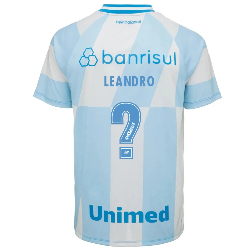 Danxen Niño Camiseta Leandro #0 Azul Claro Blanco 2ª Equipación 2026/27 La Camisa México