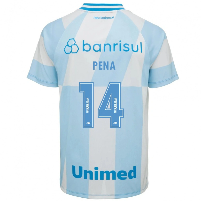 Danxen Niño Camiseta Jessica Peña #14 Azul Claro Blanco 2ª Equipación 2026/27 La Camisa México