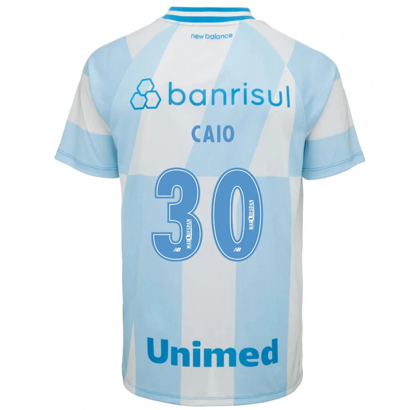 Danxen Niño Camiseta Rodrigo Caio #30 Azul Claro Blanco 2ª Equipación 2026/27 La Camisa México