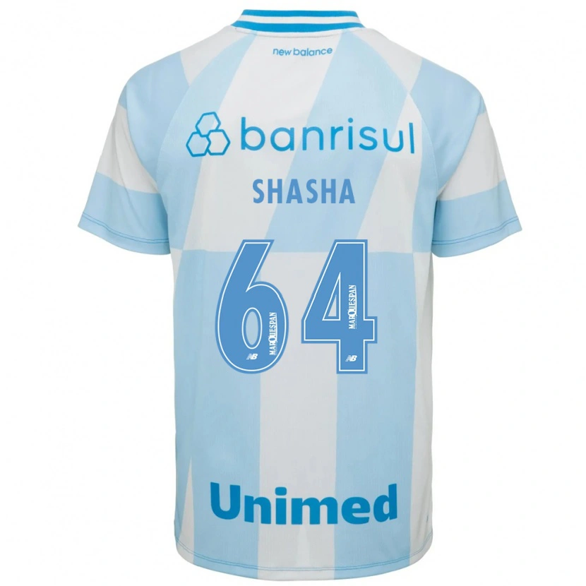 Danxen Niño Camiseta Shashá #64 Azul Claro Blanco 2ª Equipación 2026/27 La Camisa México