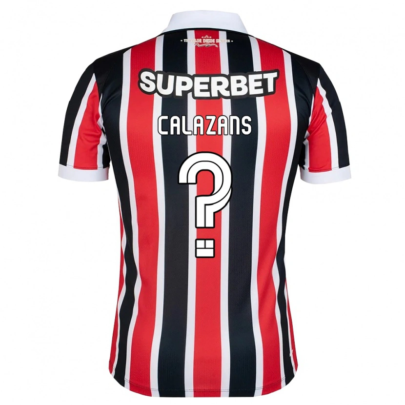 Danxen Niño Camiseta Marquinhos Calazans #0 Rojo Blanco Negro 2ª Equipación 2026/27 La Camisa México