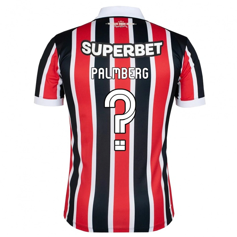 Danxen Niño Camiseta Palmberg #0 Rojo Blanco Negro 2ª Equipación 2026/27 La Camisa México