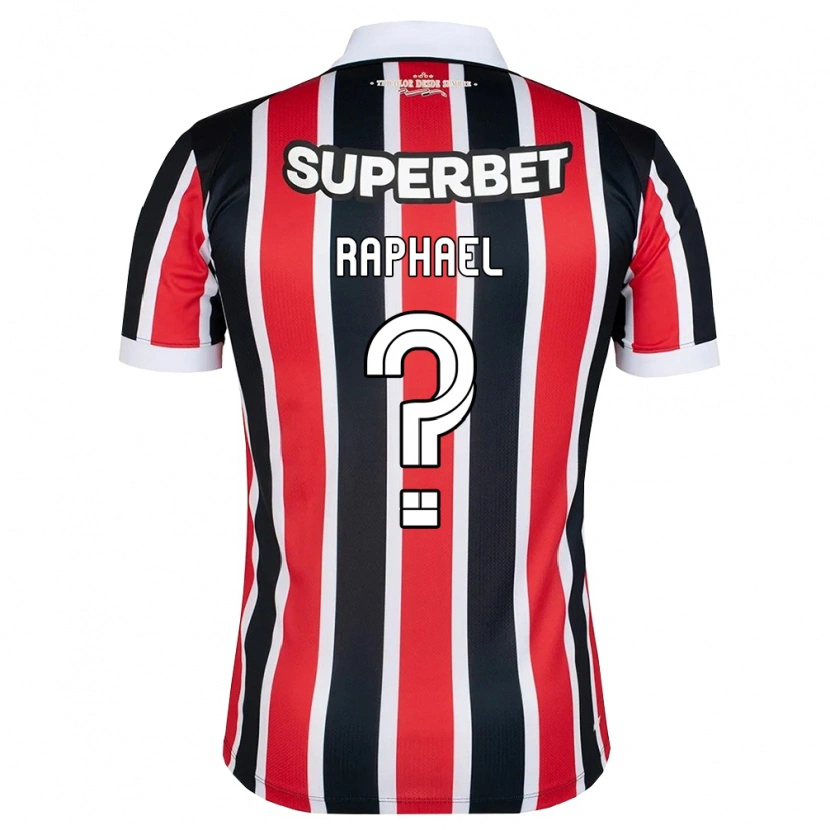 Danxen Niño Camiseta Raphael #0 Rojo Blanco Negro 2ª Equipación 2026/27 La Camisa México