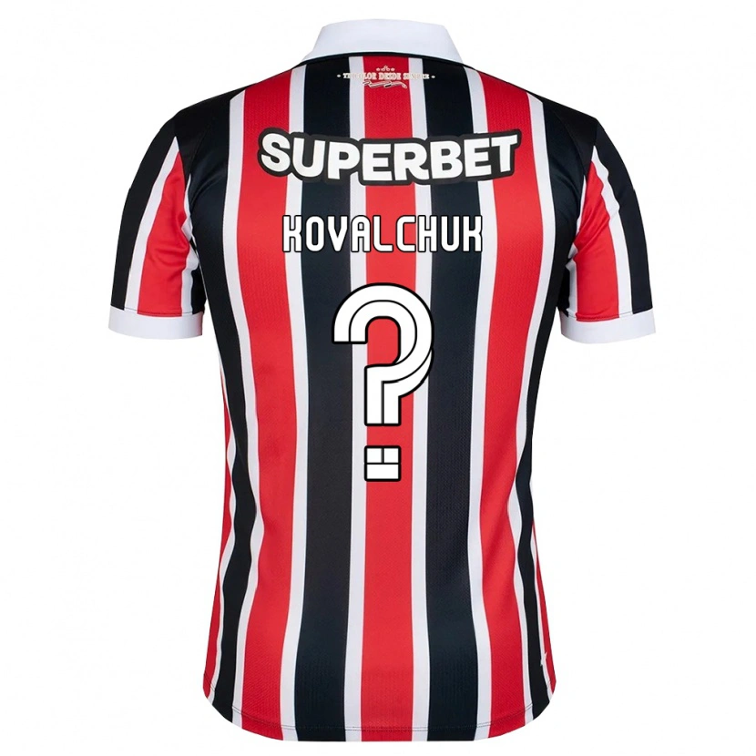 Danxen Niño Camiseta Filipp Kovalchuk #0 Rojo Blanco Negro 2ª Equipación 2026/27 La Camisa México
