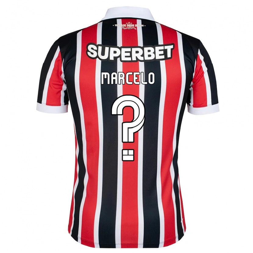 Danxen Niño Camiseta Marcelo #0 Rojo Blanco Negro 2ª Equipación 2026/27 La Camisa México