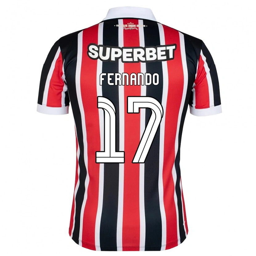 Danxen Niño Camiseta Luiz Fernando #17 Rojo Blanco Negro 2ª Equipación 2026/27 La Camisa México