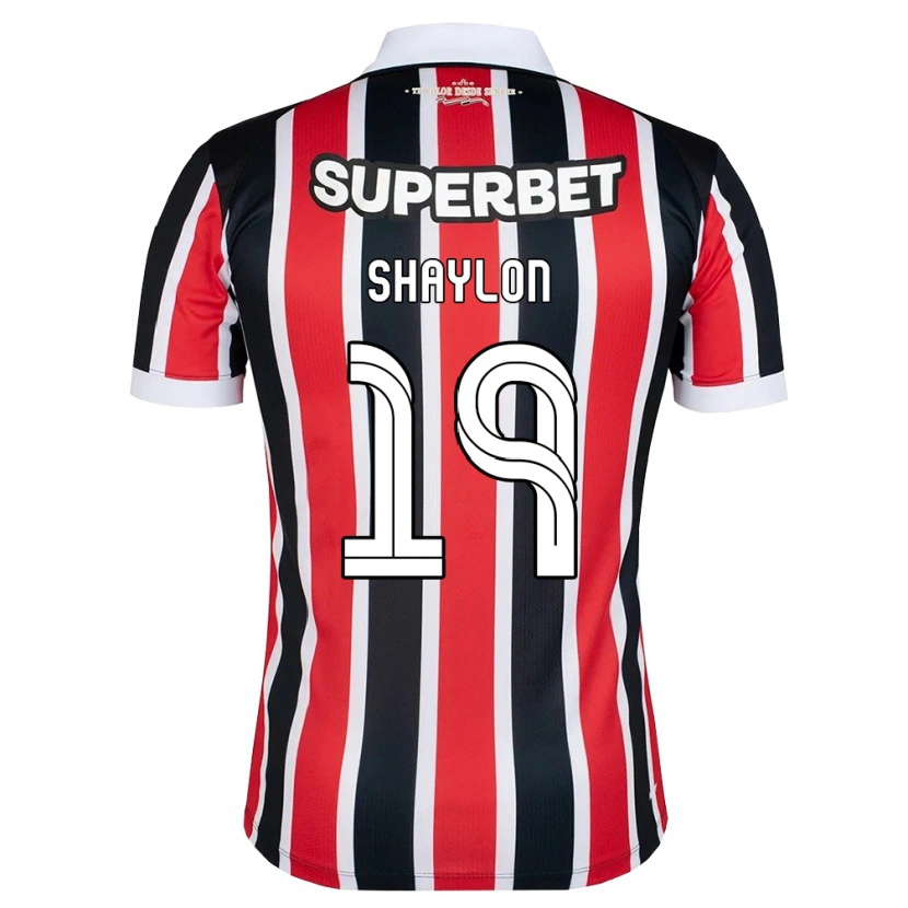 Danxen Niño Camiseta Shaylon #19 Rojo Blanco Negro 2ª Equipación 2026/27 La Camisa México