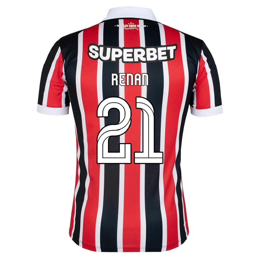 Danxen Niño Camiseta Renan La Salvia Zangelmi #21 Rojo Blanco Negro 2ª Equipación 2026/27 La Camisa México