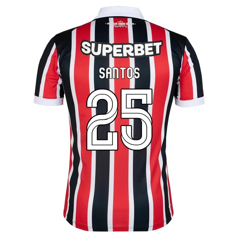 Danxen Niño Camiseta Mariana Santos #25 Rojo Blanco Negro 2ª Equipación 2026/27 La Camisa México