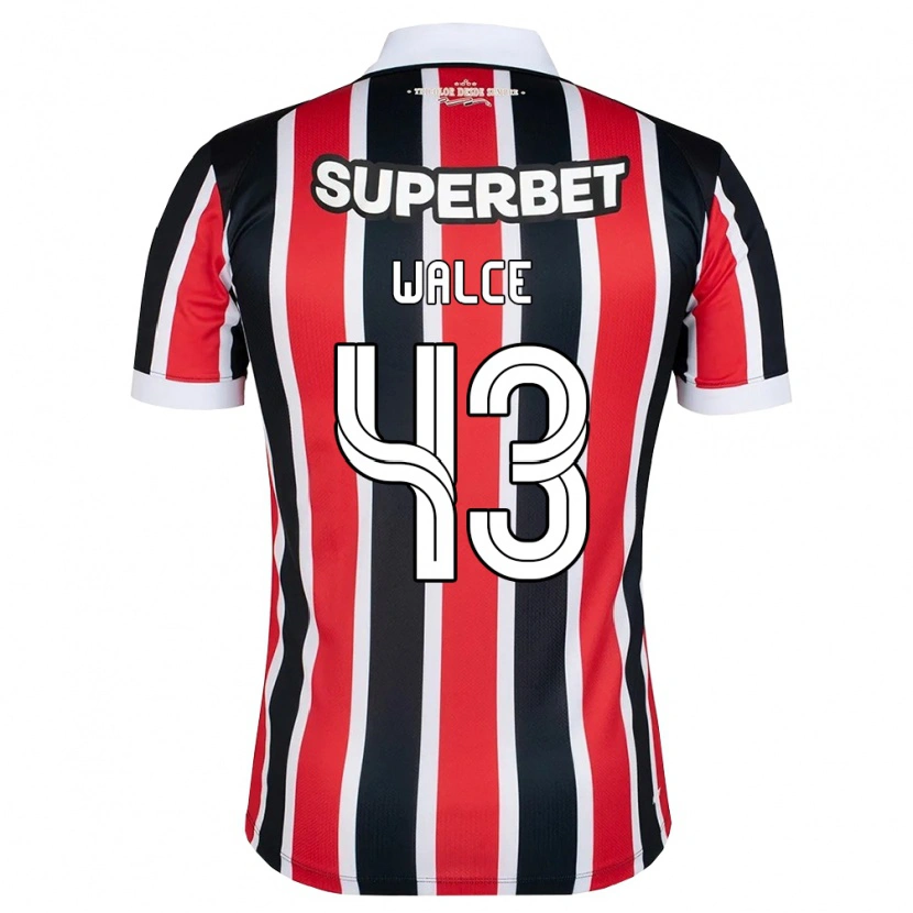 Danxen Niño Camiseta Walce #43 Rojo Blanco Negro 2ª Equipación 2026/27 La Camisa México