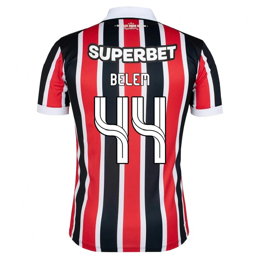 Danxen Niño Camiseta Matheus Belém #44 Rojo Blanco Negro 2ª Equipación 2026/27 La Camisa México