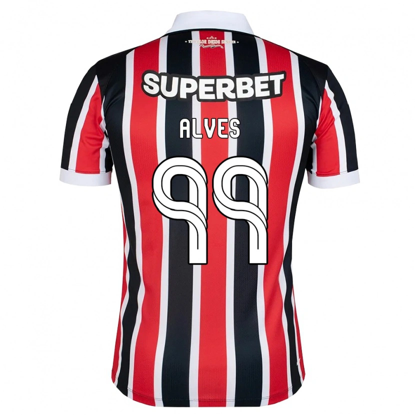 Danxen Niño Camiseta Letícia Alves #99 Rojo Blanco Negro 2ª Equipación 2026/27 La Camisa México