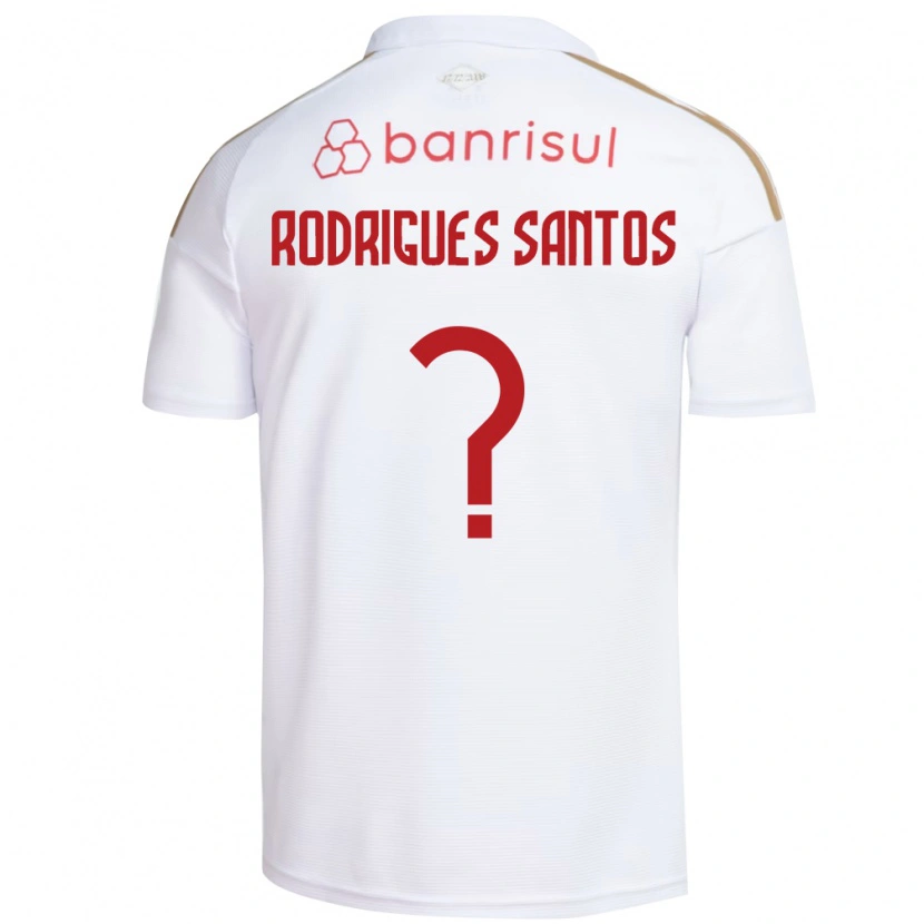 Danxen Niño Camiseta Richard Rodrigues Santos #0 Blanco Rojo 2ª Equipación 2026/27 La Camisa México