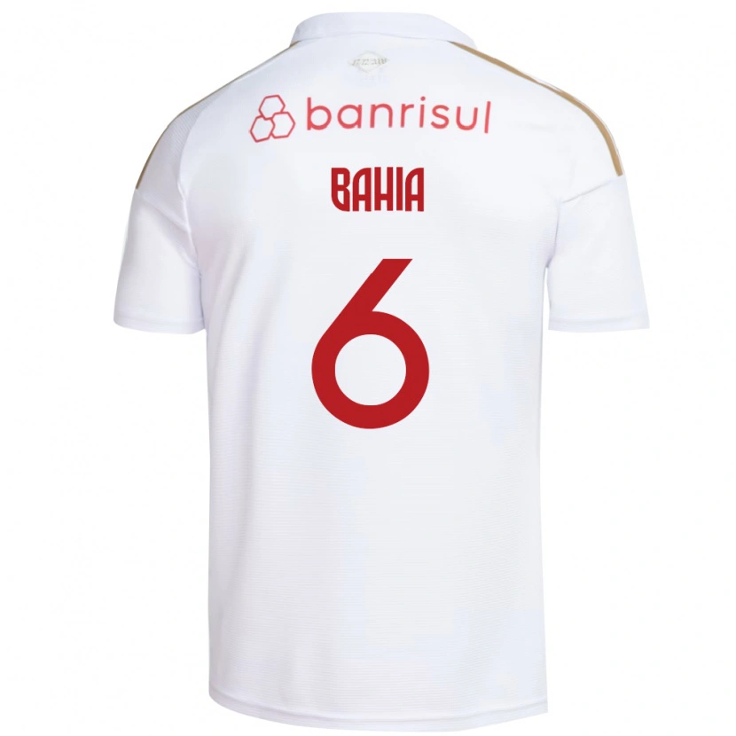 Danxen Niño Camiseta Matheus Bahia #6 Blanco Rojo 2ª Equipación 2026/27 La Camisa México