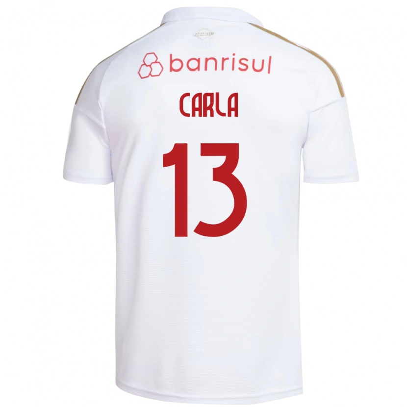 Danxen Niño Camiseta Carla #13 Blanco Rojo 2ª Equipación 2026/27 La Camisa México