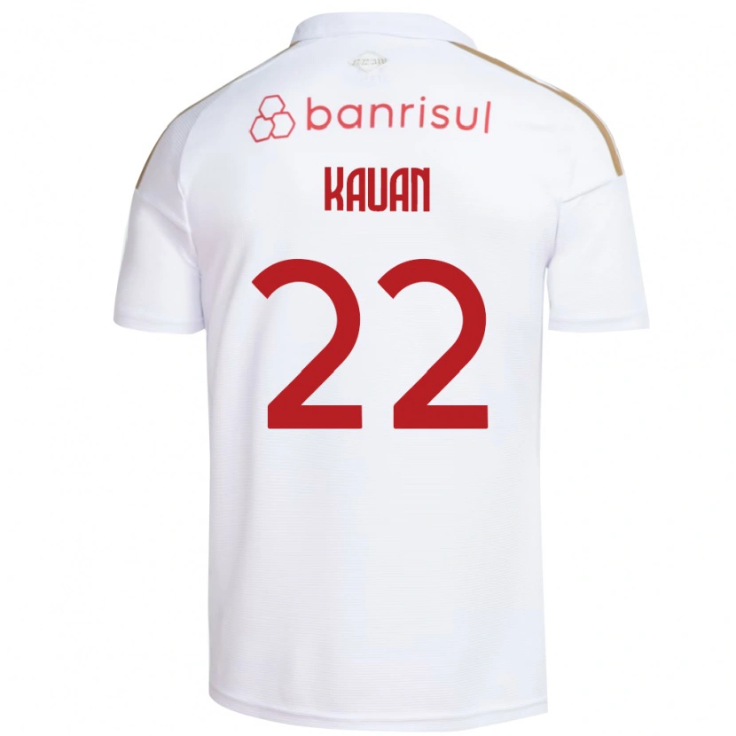 Danxen Niño Camiseta Kauan Jesus Santos Oliveira #22 Blanco Rojo 2ª Equipación 2026/27 La Camisa México