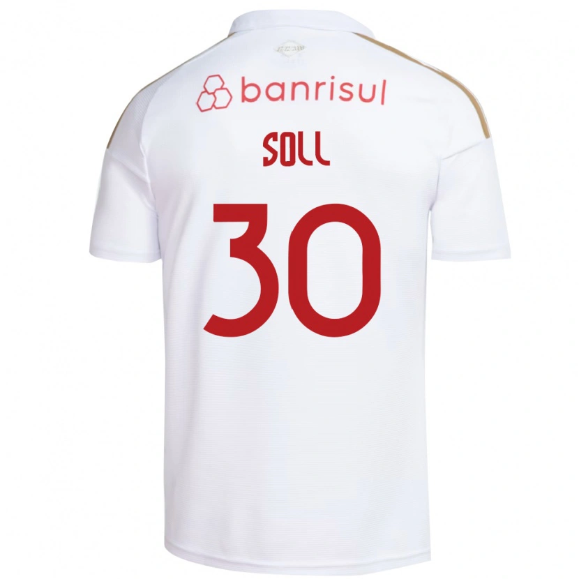 Danxen Niño Camiseta Soll #30 Blanco Rojo 2ª Equipación 2026/27 La Camisa México