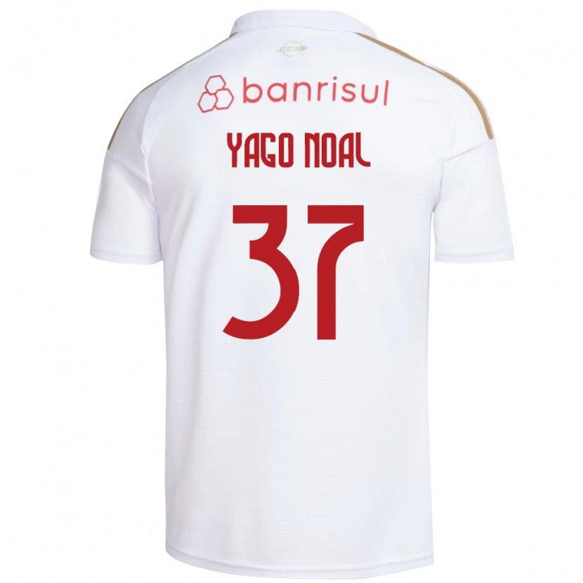 Danxen Niño Camiseta Yago Noal #37 Blanco Rojo 2ª Equipación 2026/27 La Camisa México