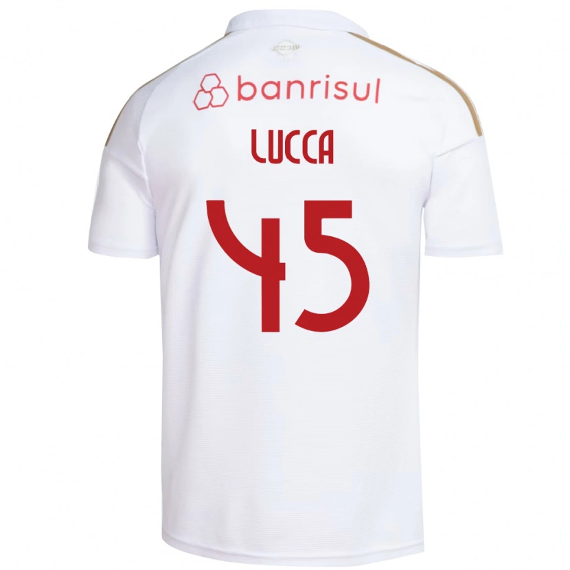 Danxen Niño Camiseta Lucca #45 Blanco Rojo 2ª Equipación 2026/27 La Camisa México