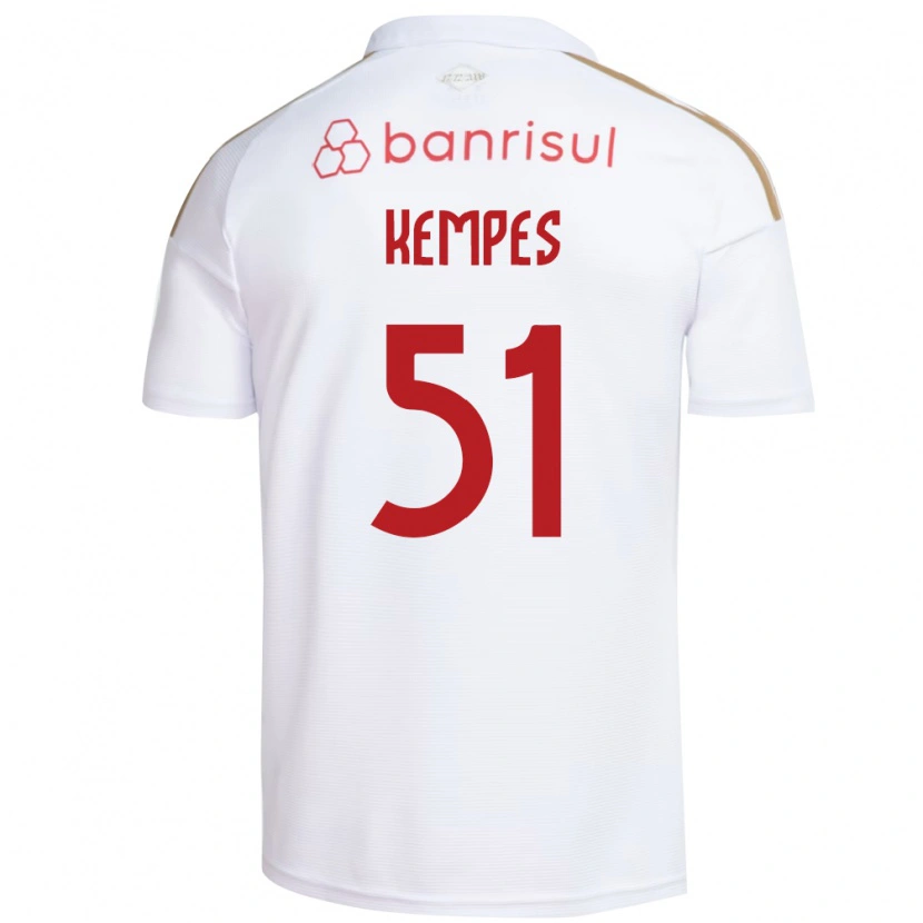 Danxen Niño Camiseta João Gabriel Kempes Gonçalves #51 Blanco Rojo 2ª Equipación 2026/27 La Camisa México