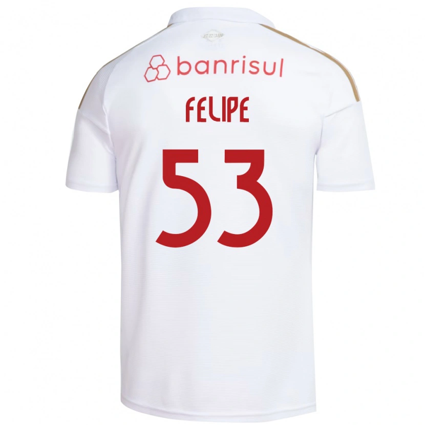 Danxen Niño Camiseta Luiz Felipe #53 Blanco Rojo 2ª Equipación 2026/27 La Camisa México
