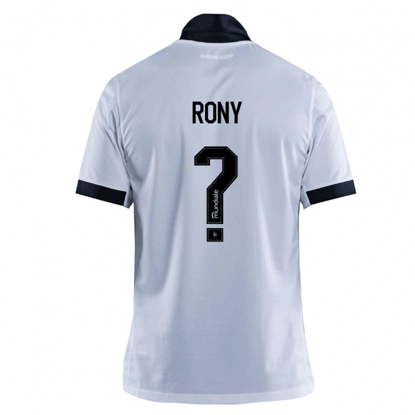 Danxen Niño Camiseta Rony #0 Blanco Negro 2ª Equipación 2026/27 La Camisa México