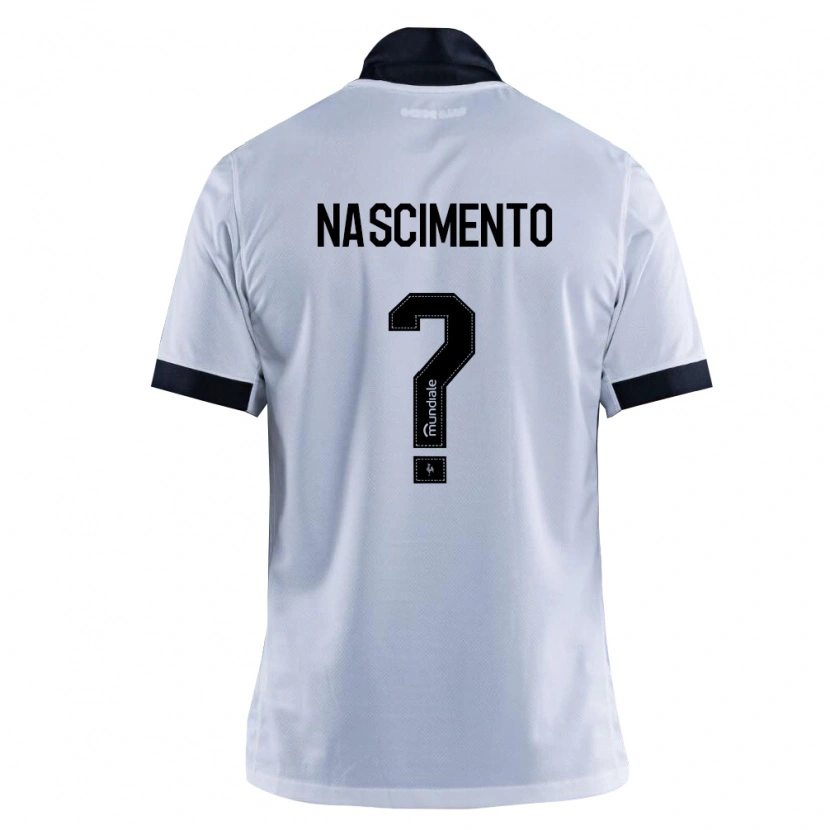 Danxen Niño Camiseta Ruan Nascimento #0 Blanco Negro 2ª Equipación 2026/27 La Camisa México