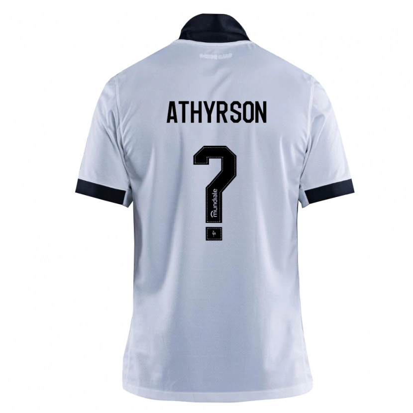 Danxen Niño Camiseta Athyrson #0 Blanco Negro 2ª Equipación 2026/27 La Camisa México