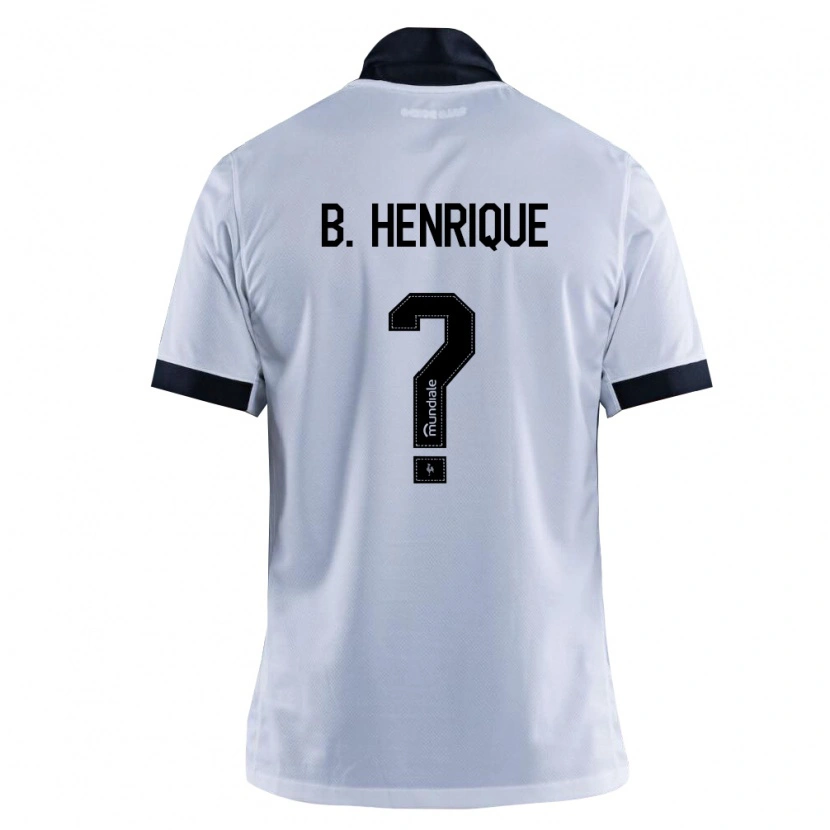 Danxen Niño Camiseta Bruno Henrique #0 Blanco Negro 2ª Equipación 2026/27 La Camisa México