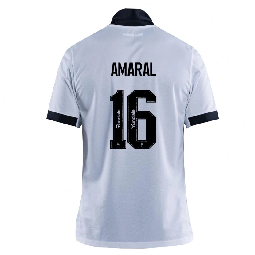 Danxen Niño Camiseta Enzo Amaral #16 Blanco Negro 2ª Equipación 2026/27 La Camisa México
