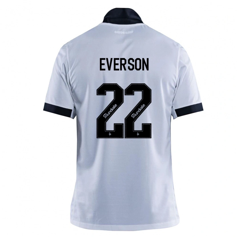 Danxen Niño Camiseta Everson Felipe Marques Pires #22 Blanco Negro 2ª Equipación 2026/27 La Camisa México