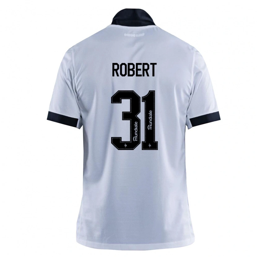 Danxen Niño Camiseta Robert Pinto Alves Assunção #31 Blanco Negro 2ª Equipación 2026/27 La Camisa México