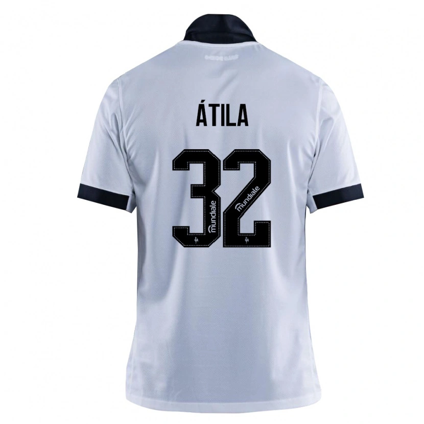 Danxen Niño Camiseta Gabriel Atila #32 Blanco Negro 2ª Equipación 2026/27 La Camisa México