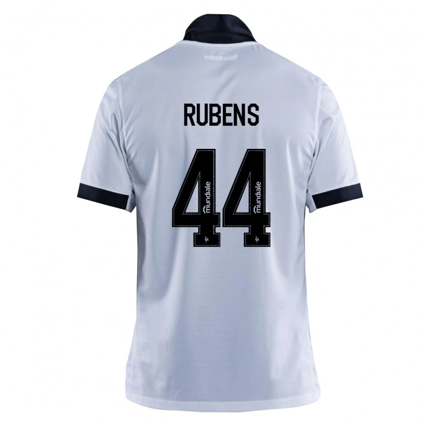 Danxen Niño Camiseta Rubens #44 Blanco Negro 2ª Equipación 2026/27 La Camisa México