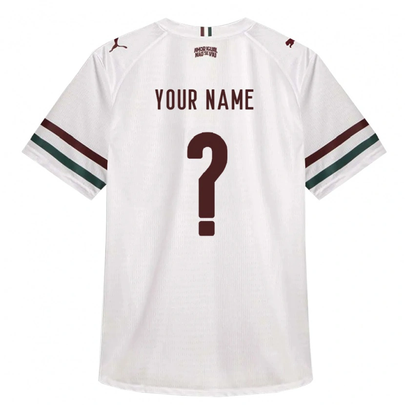Danxen Niño Camiseta Su Nombre #0 Blanco Verde Borgoña 2ª Equipación 2026/27 La Camisa México