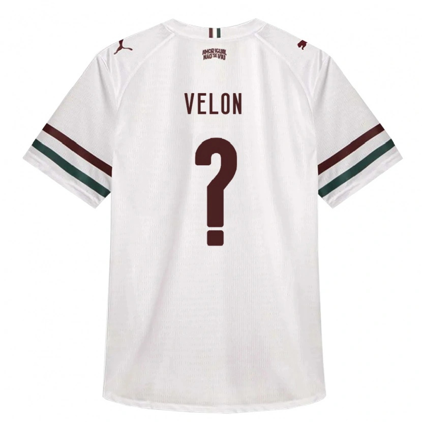 Danxen Niño Camiseta Kauã Velon #0 Blanco Verde Borgoña 2ª Equipación 2026/27 La Camisa México