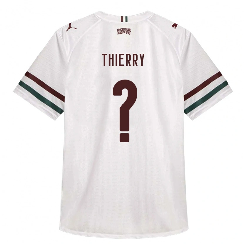 Danxen Niño Camiseta Thierry Hanrry Costa Chaves #0 Blanco Verde Borgoña 2ª Equipación 2026/27 La Camisa México