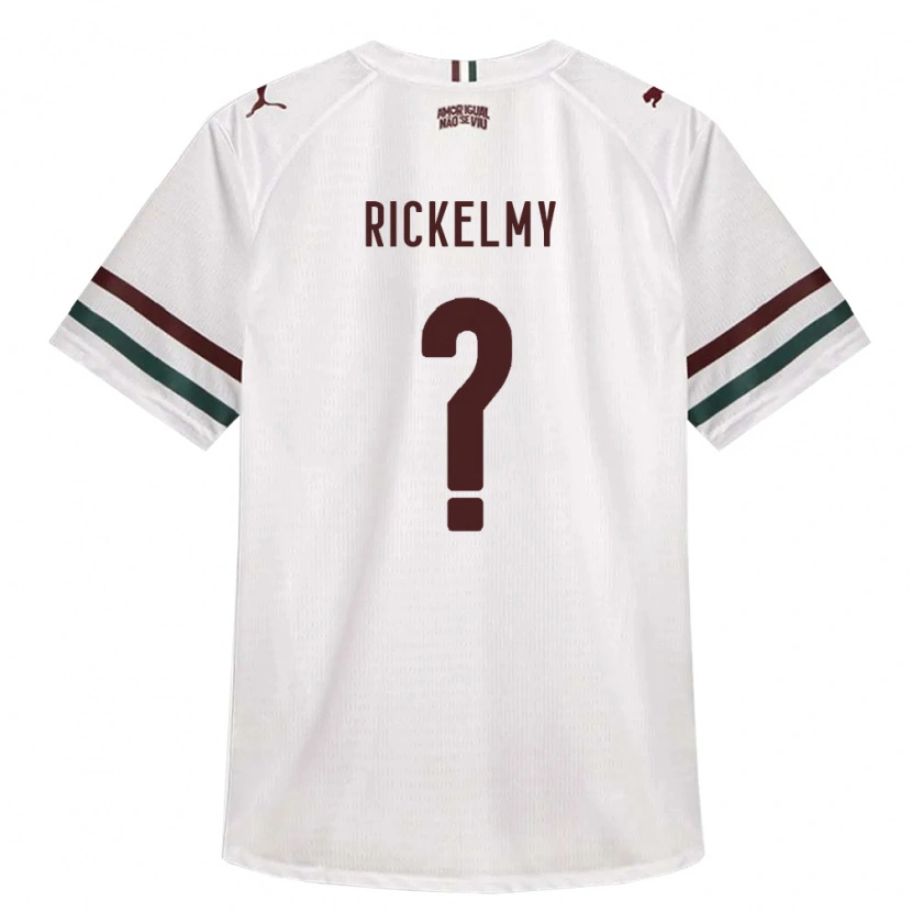 Danxen Niño Camiseta Rickelmy Santos Moreira #0 Blanco Verde Borgoña 2ª Equipación 2026/27 La Camisa México
